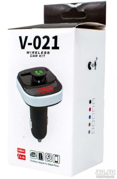 Лот: 17951229. Фото: 1. Модулятор Bluetooth V021 2USB. Электроприборы для автомобиля