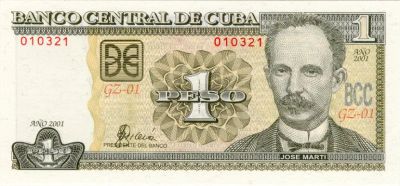 Лот: 6892676. Фото: 1. Куба 1 песо. Хосе Марти. Новая... Америка