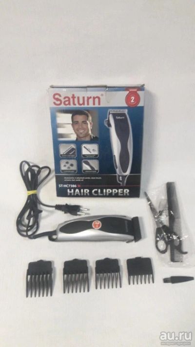 Лот: 13829400. Фото: 1. Машинка для стрижки Saturn ST-HC7386. Укладка и стрижка волос, бритьё, эпиляция