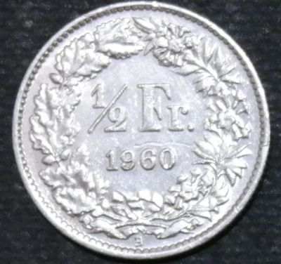 Лот: 11777350. Фото: 1. Швейцария. 1960 год. Серебро. Остальные страны