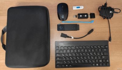Лот: 13592348. Фото: 1. Мини ПК Intel Stick stk1aw32sc... Компьютеры в сборе
