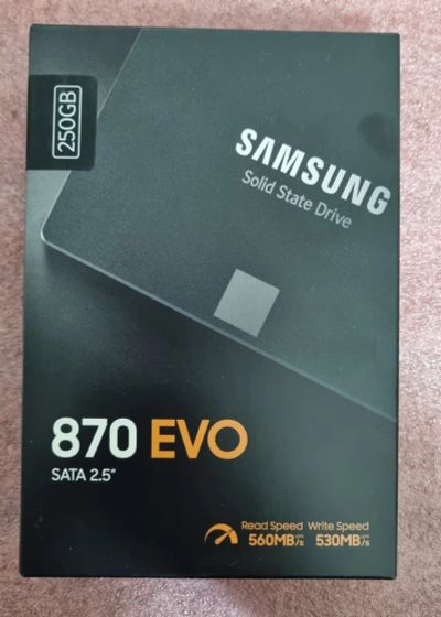 Лот: 19831036. Фото: 1. SSD-накопитель 250Гб Samsung 870... SSD-накопители