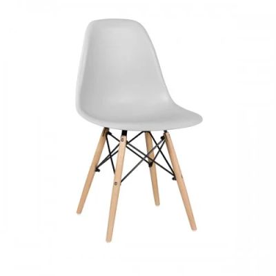 Лот: 20987170. Фото: 1. Стул EAMES DSW (пластик) (белый... Столы, стулья, обеденные группы