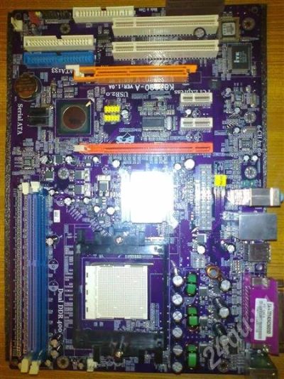 Лот: 647144. Фото: 1. EliteGroup Socket-939 K8T890-A... Материнские платы