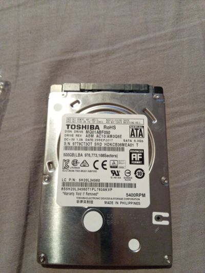 Лот: 18614072. Фото: 1. HDD Toshiba 500gb 2,5. Жёсткие диски