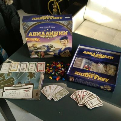 Лот: 10745405. Фото: 1. Настольная игра Авиалинии Европы. Настольные игры, карты