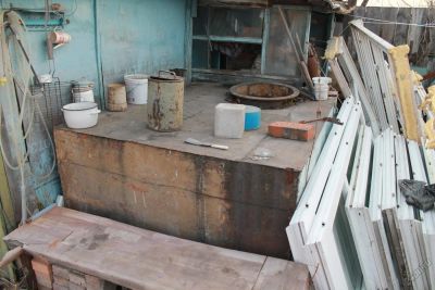Лот: 5956097. Фото: 1. Бак стальной для воды 3 куба с... Баки, ёмкости