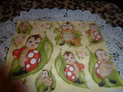 Лот: 3569104. Фото: 1. Салфетка для декупажа'' Божьи... Декупаж