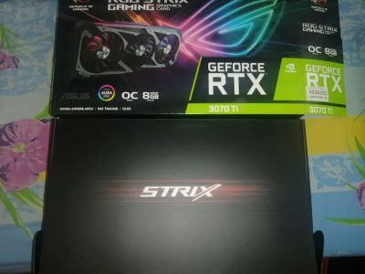 Лот: 19917490. Фото: 1. Asus rog Strix GeForce RTX 3070... Видеокарты