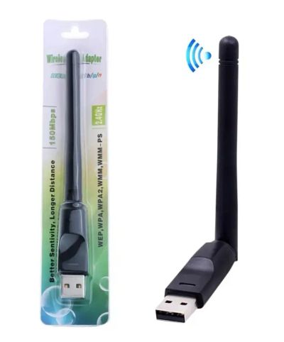 Лот: 25265673. Фото: 1. Wifi адаптер с антенной USB 150... Платы расширения, контроллеры, доп. порты