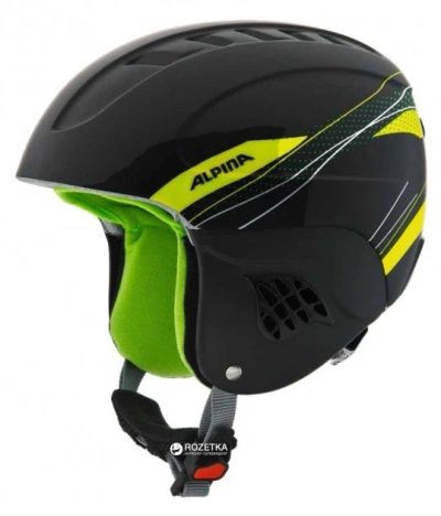 Лот: 12872678. Фото: 1. Зимний Шлем Alpina CARAT black-green... Шлемы