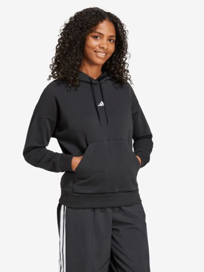 Лот: 25549467. Фото: 1. Худи женское adidas, Черный. Другое (спортивная одежда)