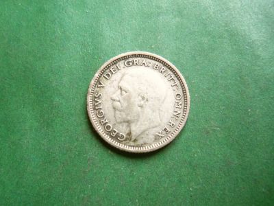 Лот: 25065716. Фото: 1. Великобритания 6 пенсов 1927 г... Великобритания и острова