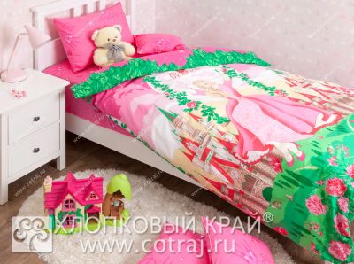 Лот: 6091885. Фото: 1. КПБ детский 1,5сп. "Хлопковый... Постельное бельё