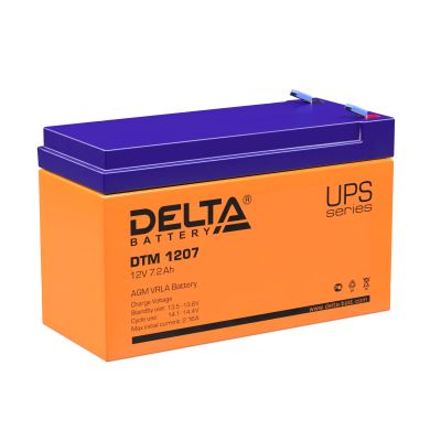 Лот: 15227843. Фото: 1. Аккумулятор Delta DTM 1207 (12V... Аккумуляторы