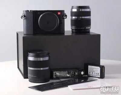 Лот: 15569010. Фото: 1. Фотоаппарат YI M1 - 2 объектива... Цифровые беззеркальные со сменной оптикой