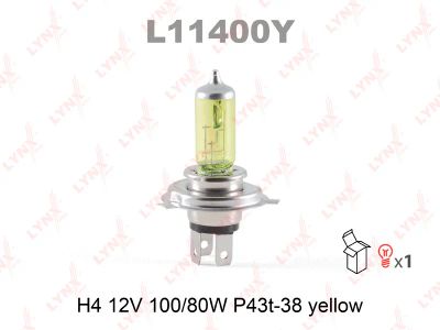 Лот: 8762561. Фото: 1. Лампа LYNXauto L11400Y H4 12V... Оптика и освещение