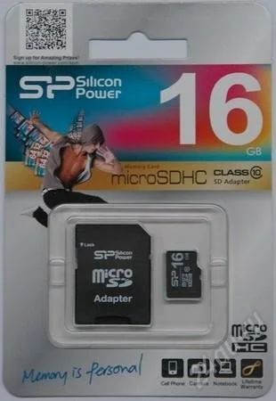 Лот: 1633970. Фото: 1. Карта памяти MicroSd 16 Gb 10... Карты памяти