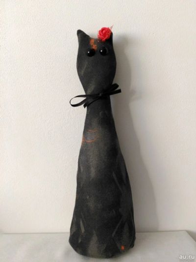Лот: 13313961. Фото: 1. Кошка Роза, Кот, Подушка, Декор... Авторские куклы, игрушки, поделки