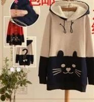 Лот: 3868873. Фото: 1. Толстовка молодежная с кошкой. Свитеры, толстовки, худи
