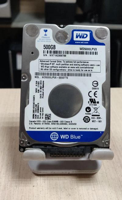 Лот: 20946165. Фото: 1. Жесткий диск HDD/500 Гб/2.5"/5400... Жёсткие диски