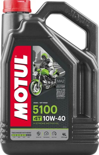 Лот: 20352537. Фото: 1. MOTUL 5100 4T 10w40 Technosynt... Масла, жидкости