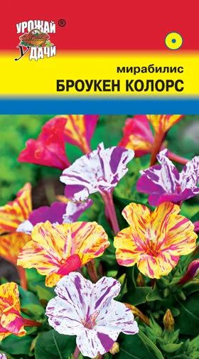 Лот: 12885668. Фото: 1. Семена мирабилиса "Броукен Колорс... Садовые цветы