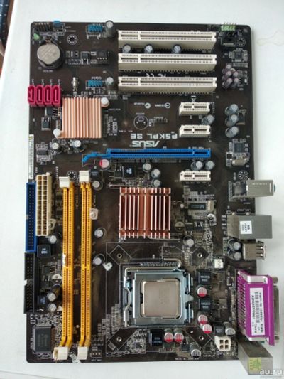 Лот: 14303287. Фото: 1. Asus P5KPL SE + Core DUO E7500... Материнские платы