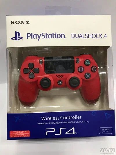 Лот: 13651098. Фото: 1. Sony PlayStation Dualshock 4 Red... Рули, джойстики