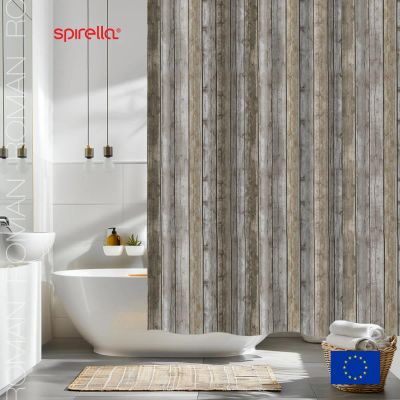 Лот: 24939588. Фото: 1. Штора для ванной комнаты Spirella... Аксессуары для ванной