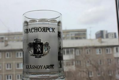 Лот: 7540635. Фото: 1. Пивная кружка "Красноярск" новая. Кружки, стаканы, бокалы