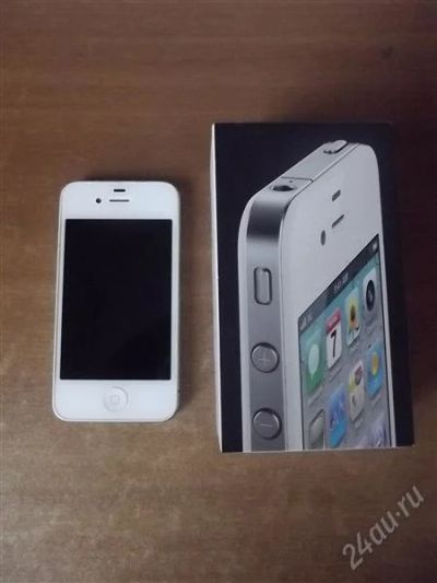 Лот: 2568259. Фото: 1. Apple Iphone 4 16gb Белый. Смартфоны