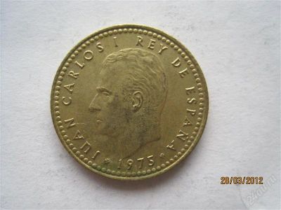 Лот: 1685313. Фото: 1. vz Испания 1 песета 1975 (в звезде... Европа