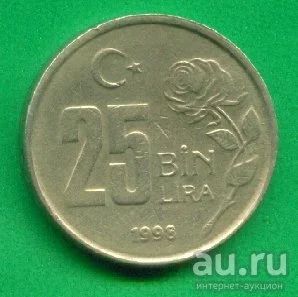 Лот: 8763407. Фото: 1. Турция 25000 лир 1998 (з127). Азия