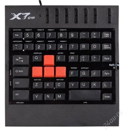 Лот: 841961. Фото: 1. Клавиатура A4-Tech игровая X7-G100... Клавиатуры и мыши