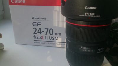 Лот: 4990573. Фото: 1. Canon EF 24-70 mm f/2.8 L II USM... Объективы