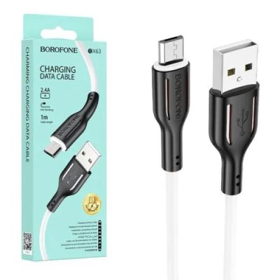 Лот: 19673398. Фото: 1. USB кабель MicroUSB Silicone Borofone... Дата-кабели, переходники