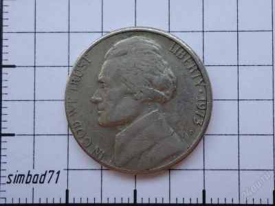 Лот: 1235051. Фото: 1. 5 центов США 1973г. Америка