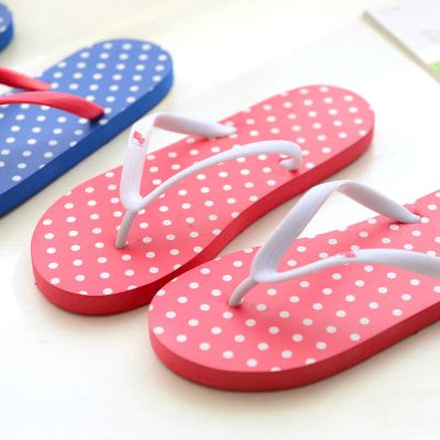 Лот: 5924214. Фото: 1. Вьетеамки Ostin розовые в горошек. Шлепанцы, сланцы