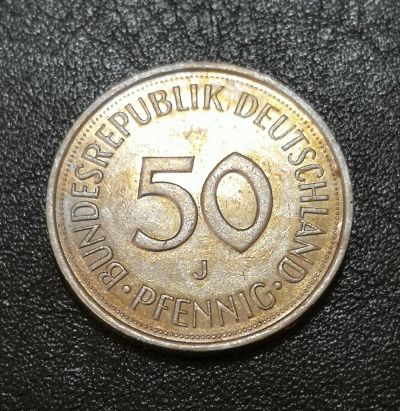 Лот: 22165040. Фото: 1. 50 пфеннигов 1989 года. ФРГ... Европа
