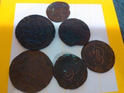 Лот: 4530251. Фото: 1. Куча убитых монет,под восстановление... Россия до 1917 года