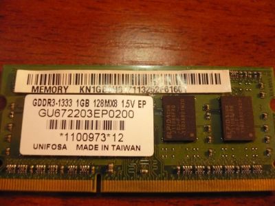 Лот: 5203305. Фото: 1. GDDR3-1333 128MX8 GB. Оперативная память