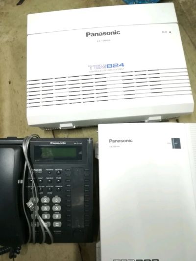 Лот: 12444291. Фото: 1. АТС + телефон Panasonic kx-teb308... Другое (смартфоны, связь, навигация)