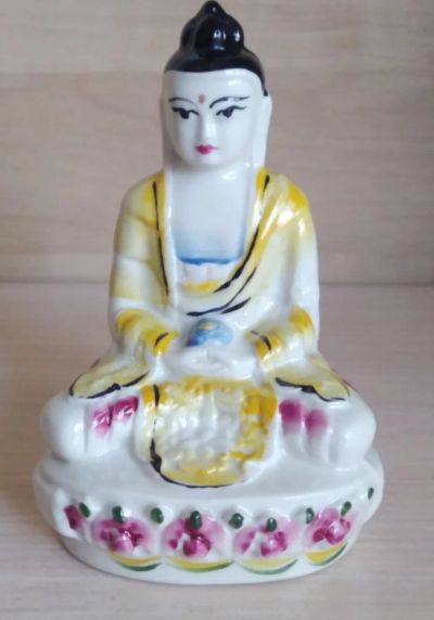 Лот: 13939122. Фото: 1. Будда, 1950е гг, фарфор. Фарфор, керамика