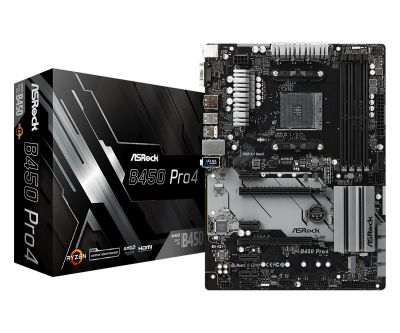 Лот: 24581257. Фото: 1. Материнская плата ASrock B450... Материнские платы