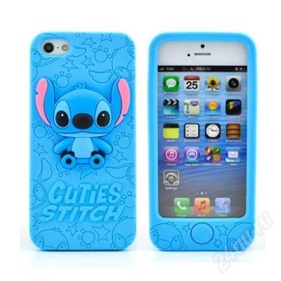 Лот: 3163707. Фото: 1. Силиконовый 3D чехол Cuties Stitch... Защитные стёкла, защитные плёнки