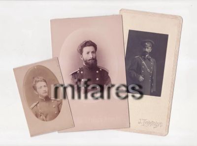 Лот: 12572063. Фото: 1. Три фотографии военного врача... Фотографии