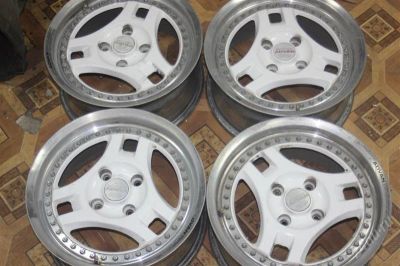 Лот: 1865146. Фото: 1. Super Advan R16х7JJ 4x114.3 двусоставные. Диски