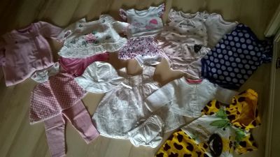 Лот: 5466839. Фото: 1. Большой пакет одежды на девочку... Костюмы, пиджаки, комбинезоны