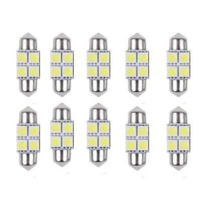 Лот: 5939591. Фото: 1. лампа в салон авто 31мм, 4 LED... Оптика и освещение